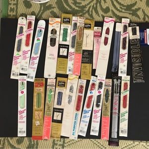 Vintage Lot Of 24 Assorted J & P Coats Talon Etc. Zippers NOS